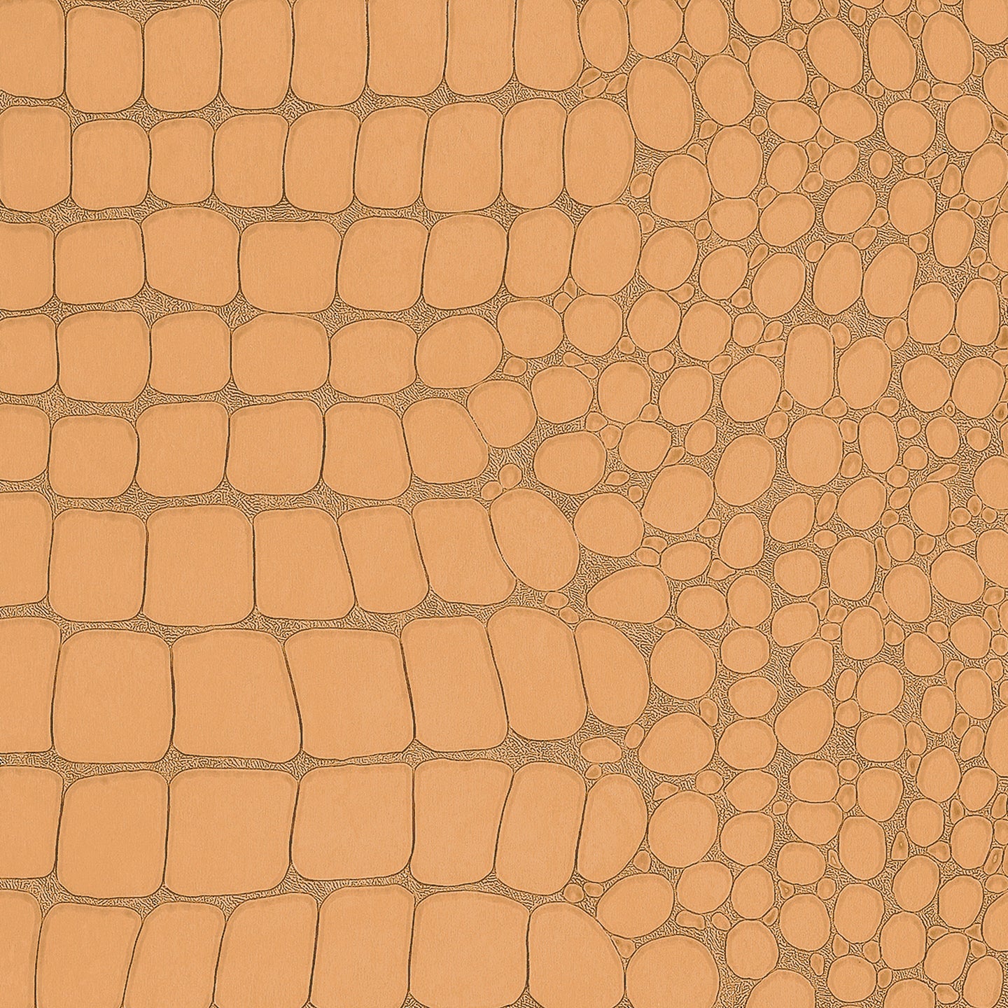 10848 | Vinyl Crocodile Rock, Caramel - Phillip Jeffries Wallpaper