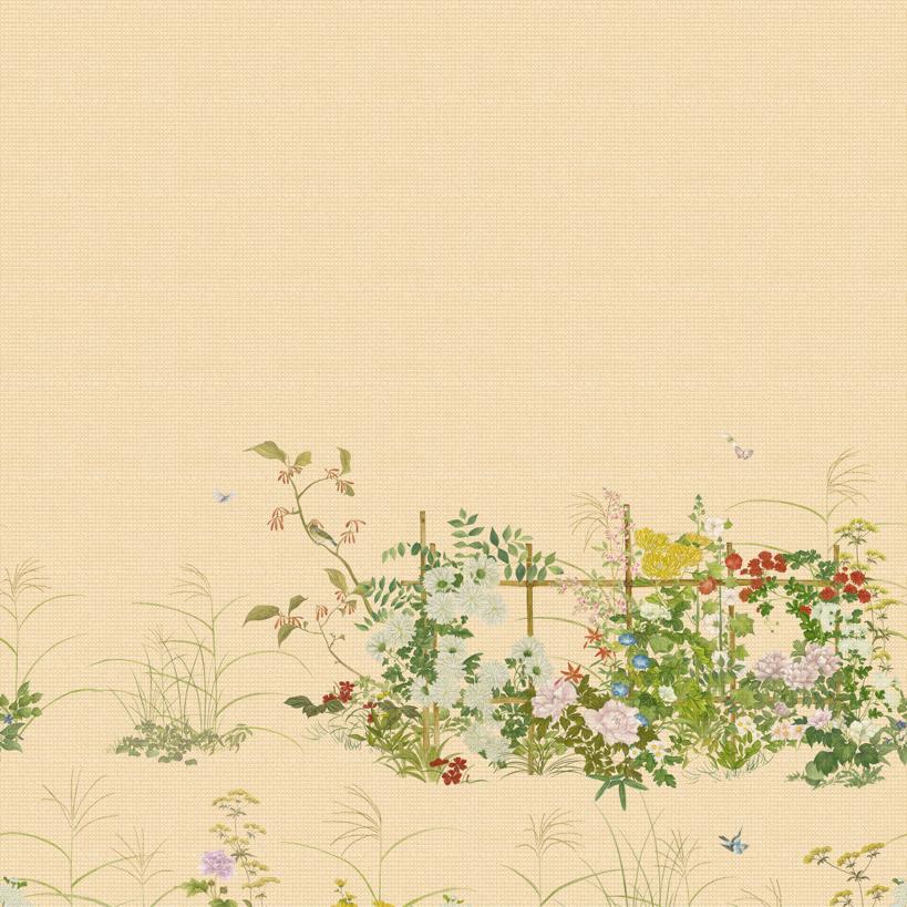 126/7025 | Scenic Flora Metallic, Gold Botanical - Cole & Son Wallpaper