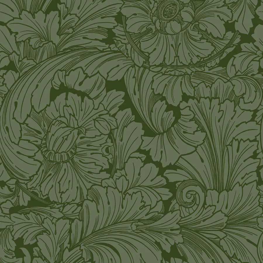 127/6031 | Acanthus, Forest Damask - Cole & Son Wallpaper