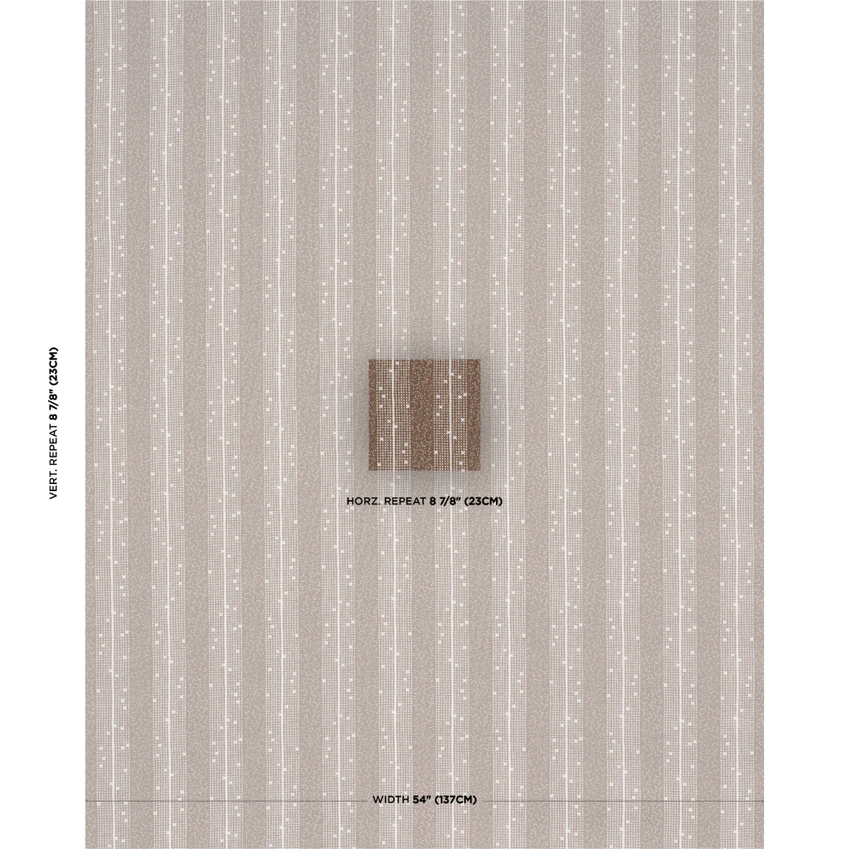 182111 | Stella Stripe, Brown - Schumacher Fabric - Image 2