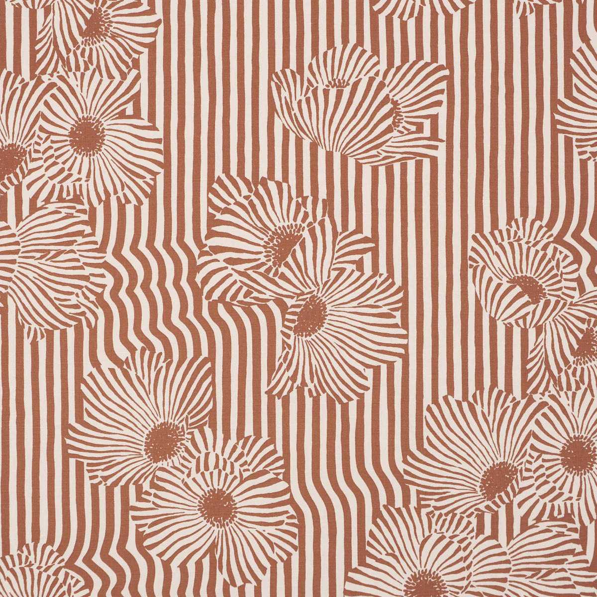 182540 | Chaney Floral, Terracotta - Schumacher Fabric