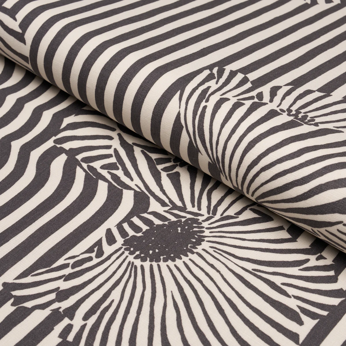 182542 | Chaney Floral, Carbon - Schumacher Fabric - Image 4