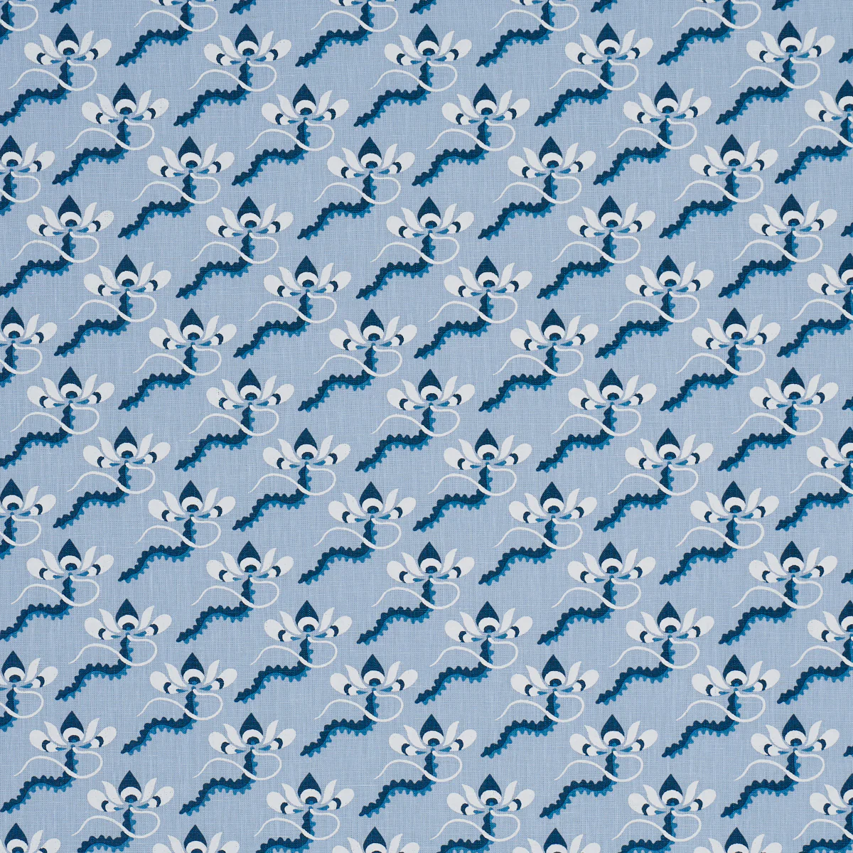 182611 | Bombay Rainbow, Bleu - Schumacher Fabric