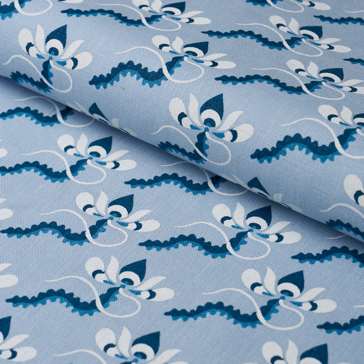 182611 | Bombay Rainbow, Bleu - Schumacher Fabric - Image 4