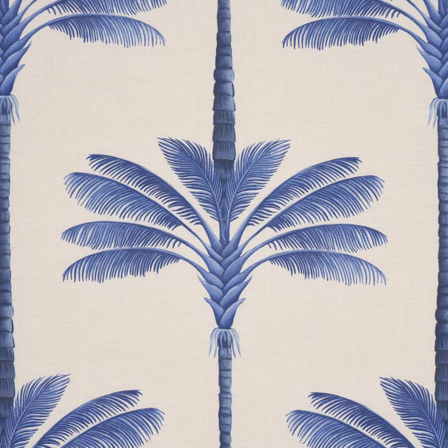 182822 | A Palm Is A Palm Print, Indigo Palm Grove - Schumacher Fabric - Image 3