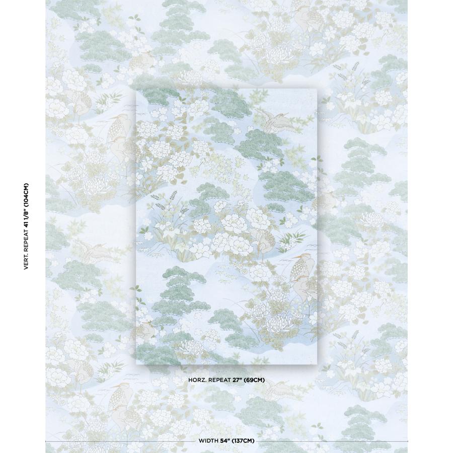182870 | Golden Hills, Sky - Schumacher Fabric - Image 2