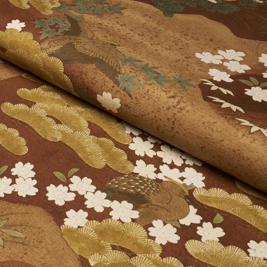 182872 | Golden Hills, Burgundy - Schumacher Fabric - Image 5
