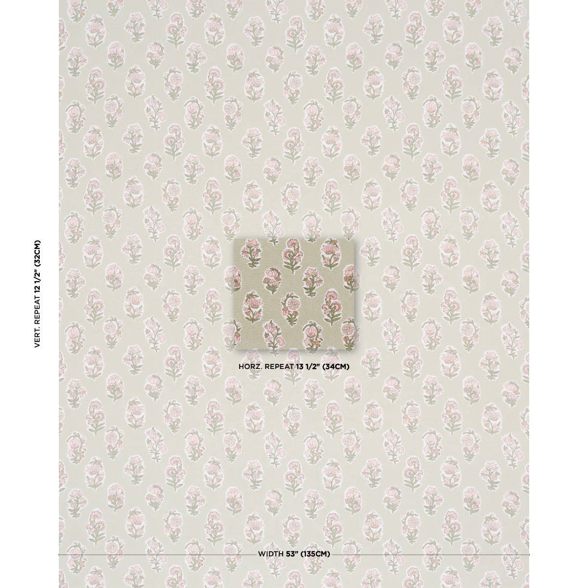 182891 | Anessa Hand Screen Print, Petal - Schumacher Fabric - Image 2
