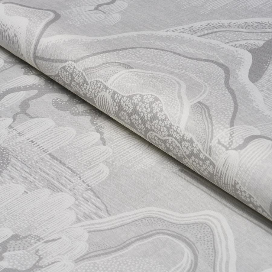 183011 | Indigo Garden, Grey - Schumacher Fabric - Image 4