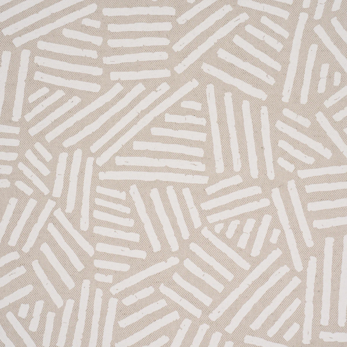 183162 | Hatchmark Hand Print, Natural - Schumacher Fabric - Image 3