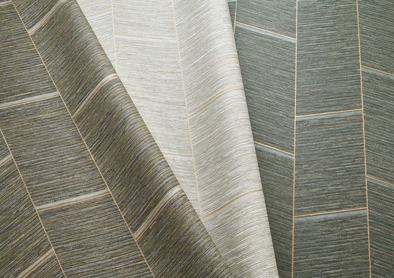 32604 | Vinyl Dover Chevron, Bayou Wave - Phillip Jeffries Wallpaper - Image 2