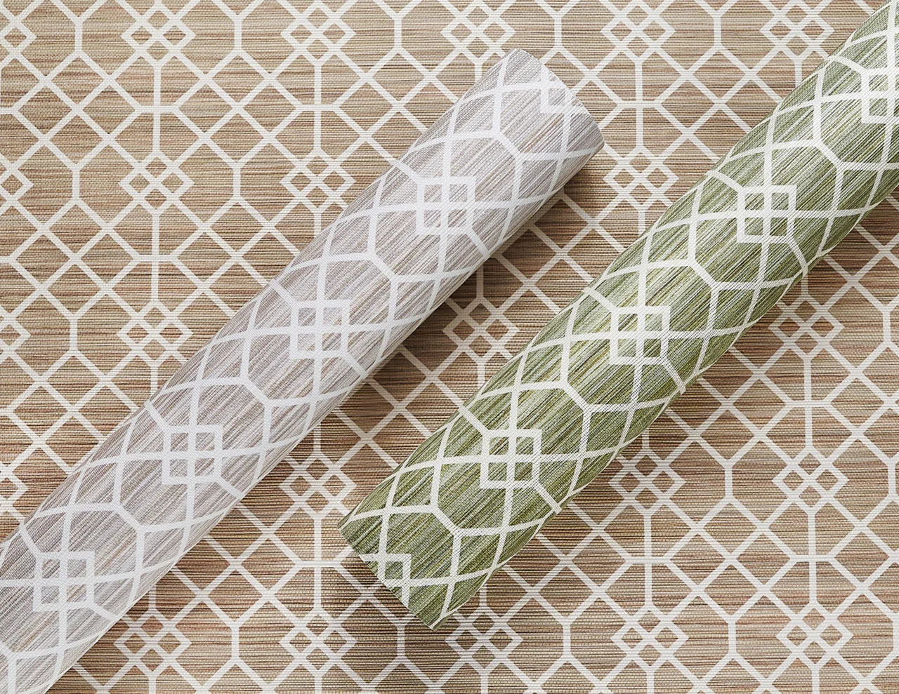 35501 | Garden Gate, Lunar Web on Vinyl Metalworks - Phillip Jeffries Wallpaper - Image 2