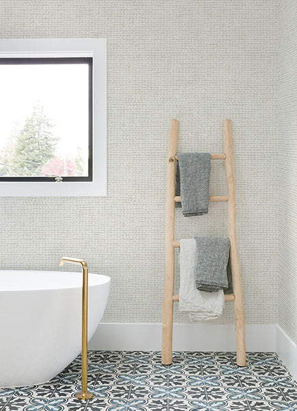 4071-71029 | Blue Heron, Wellen Cream Abstract Rope - Advantage Wallpaper - Image 3