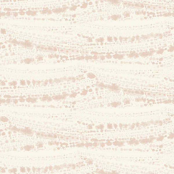4071-71047 | Blue Heron, Rannell Peach Abstract Scallop - Advantage Wallpaper