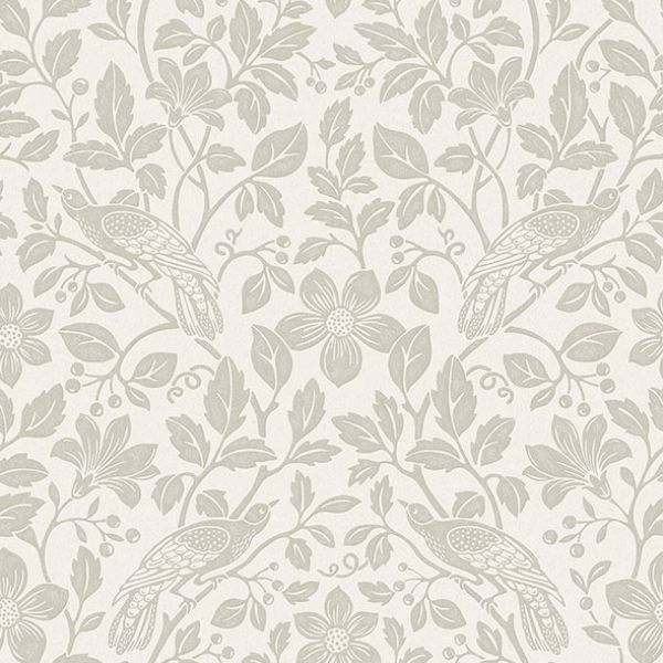 4164-M1815 | Westbury Forest, Marlow Bone Bird Vine - Advantage Wallpaper