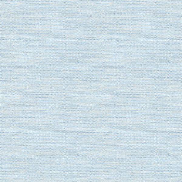 4169-24283 | Oak & Moss, Agave Sky Blue Faux Grasscloth - Chesapeake Wallpaper