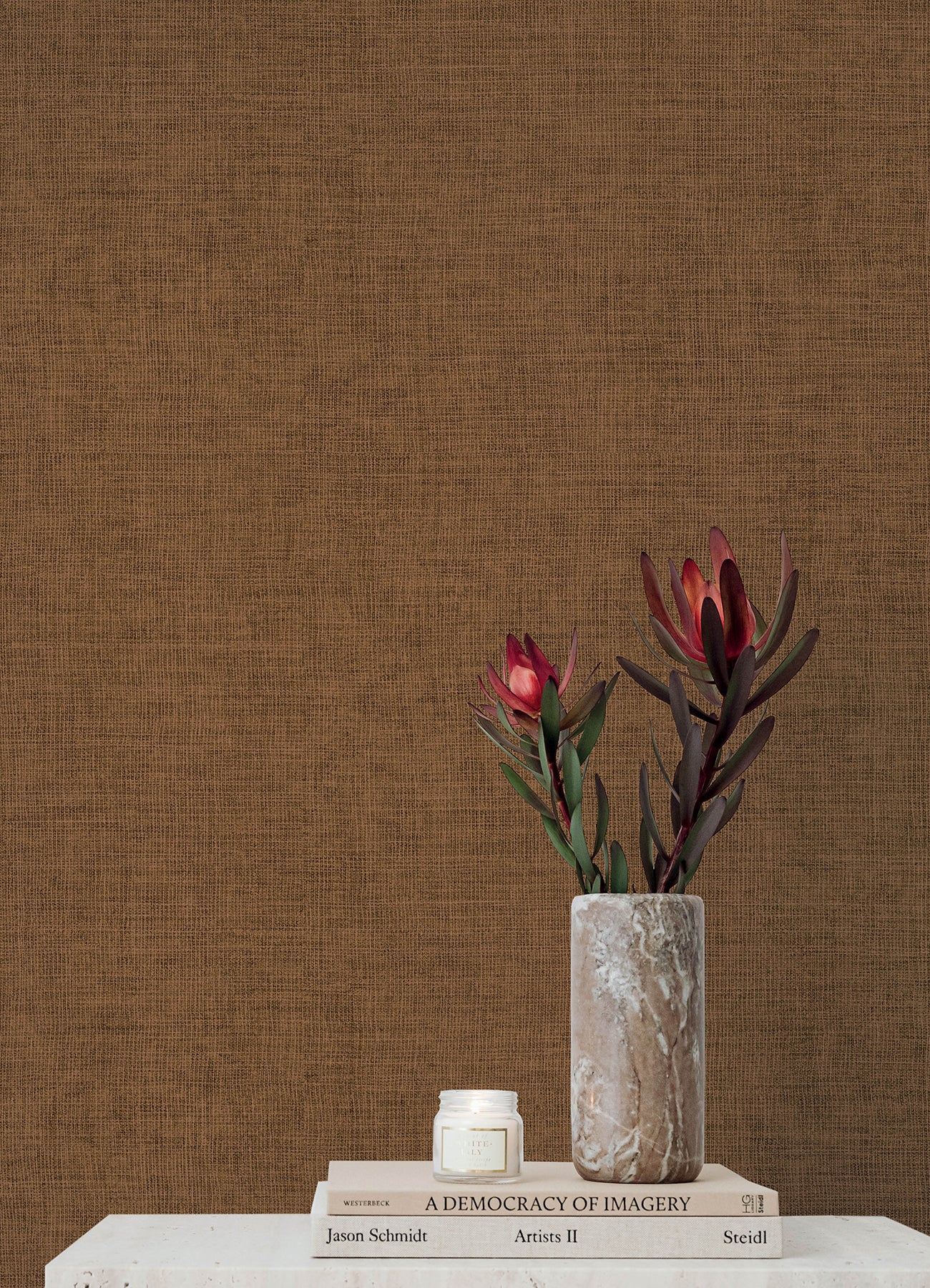 4193-7409 | Portofino, Alba Copper Open Weave - A-Street Wallpaper - Image 2