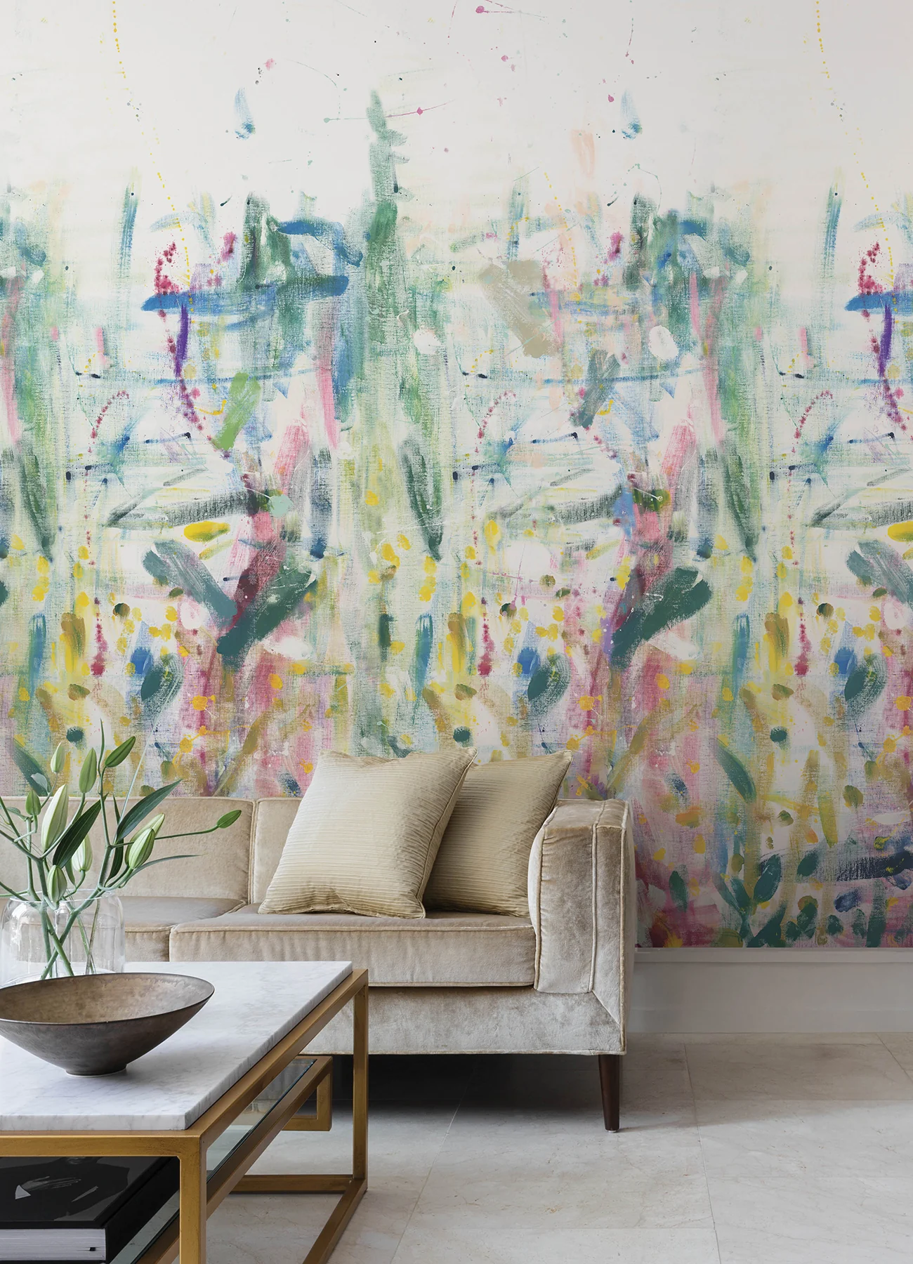 4193-7492M | Portofino, Fresco Neutral Wall Mural - A-Street Wallpaper - Image 3