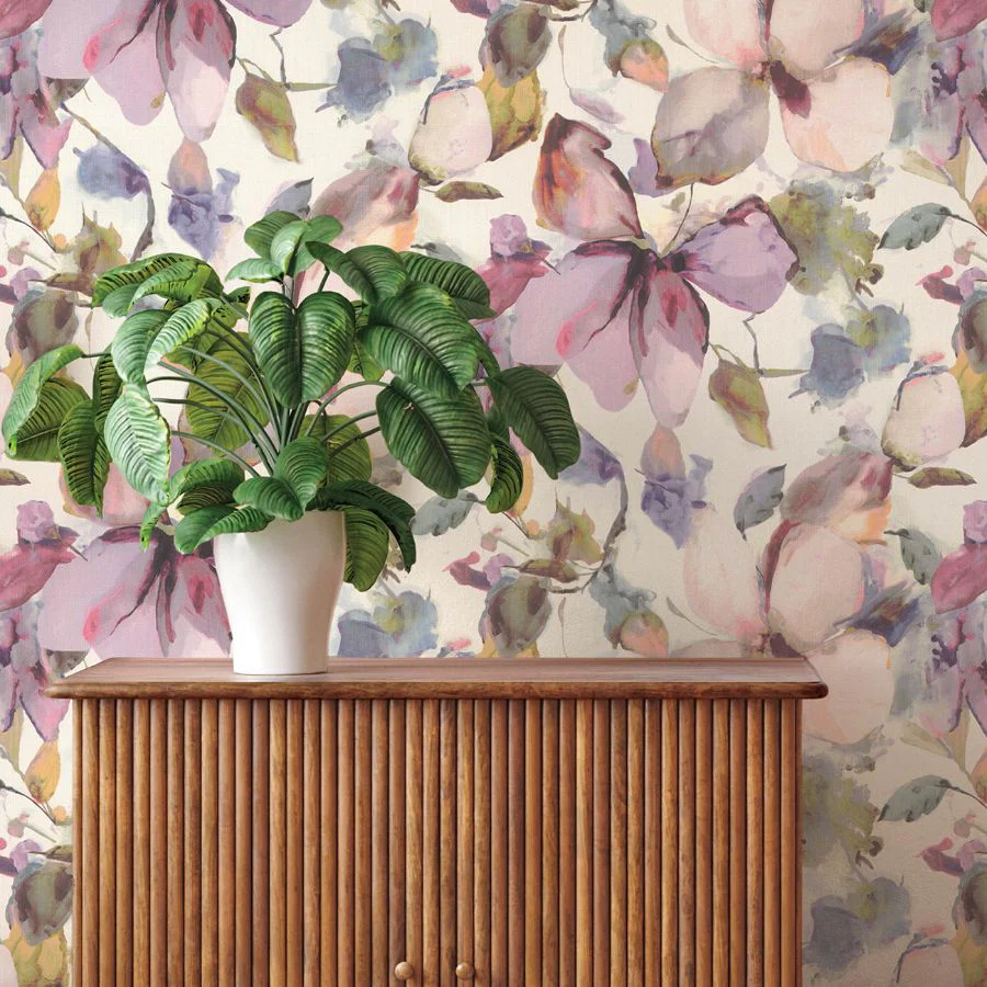 4202-481228 | Springhill, Liliana Plum Floral - A-Street Wallpaper - Image 3