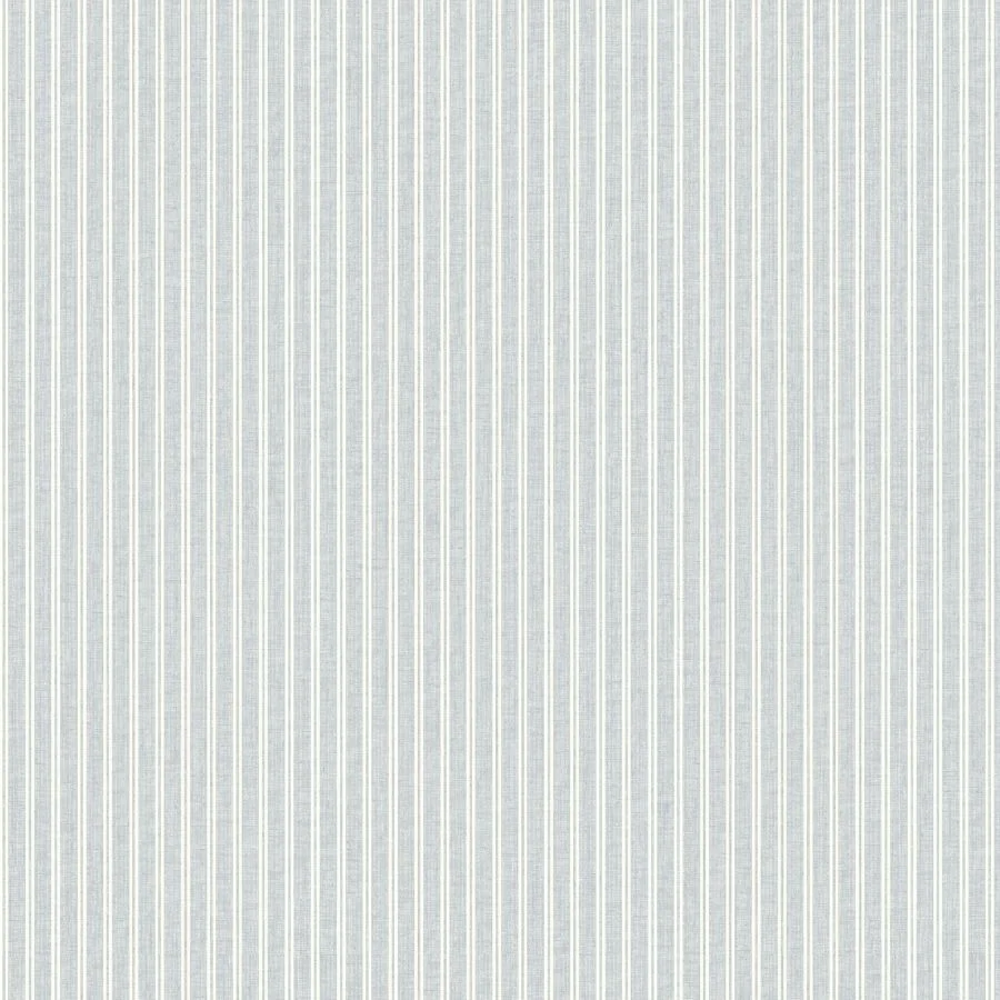 4211-83542 | Private Reserve, Ticking Stripe Blue - Ronald Redding Wallpaper