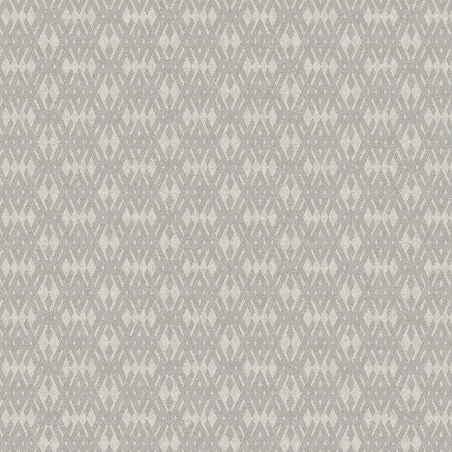 4211-83545 | Private Reserve, Radcliffe Grey Diamond Motif - Ronald Redding Wallpaper