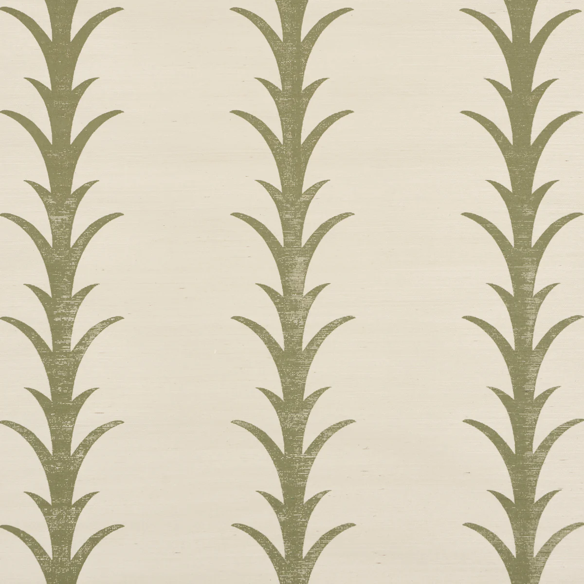 5006058 | Acanthus Stripe Sisal, Olive - Schumacher Wallpaper