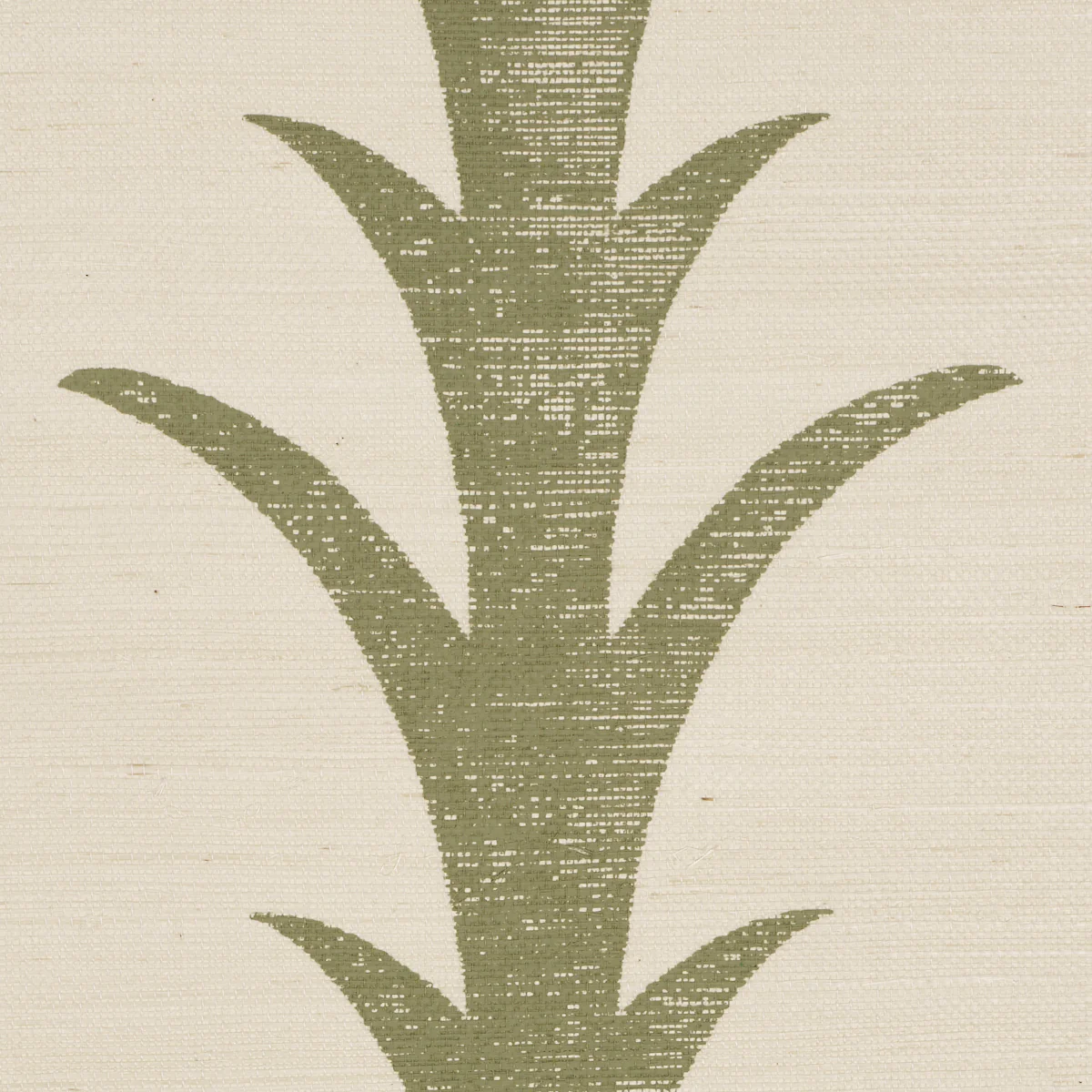5006058 | Acanthus Stripe Sisal, Olive - Schumacher Wallpaper - Image 3