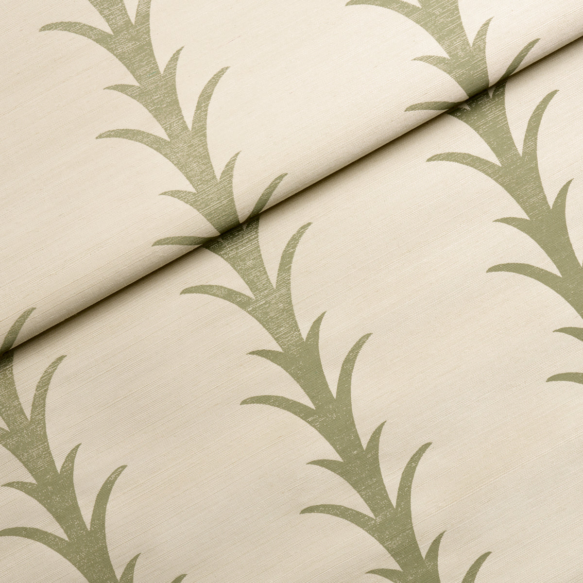 5006058 | Acanthus Stripe Sisal, Olive - Schumacher Wallpaper - Image 4