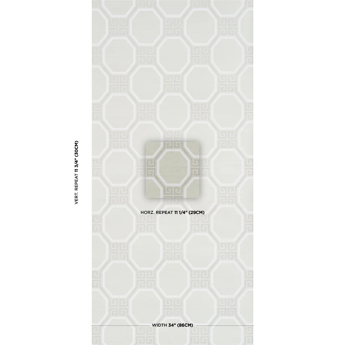 5008936 | Octavia Sisal, Mint - Schumacher Wallpaper - Image 2