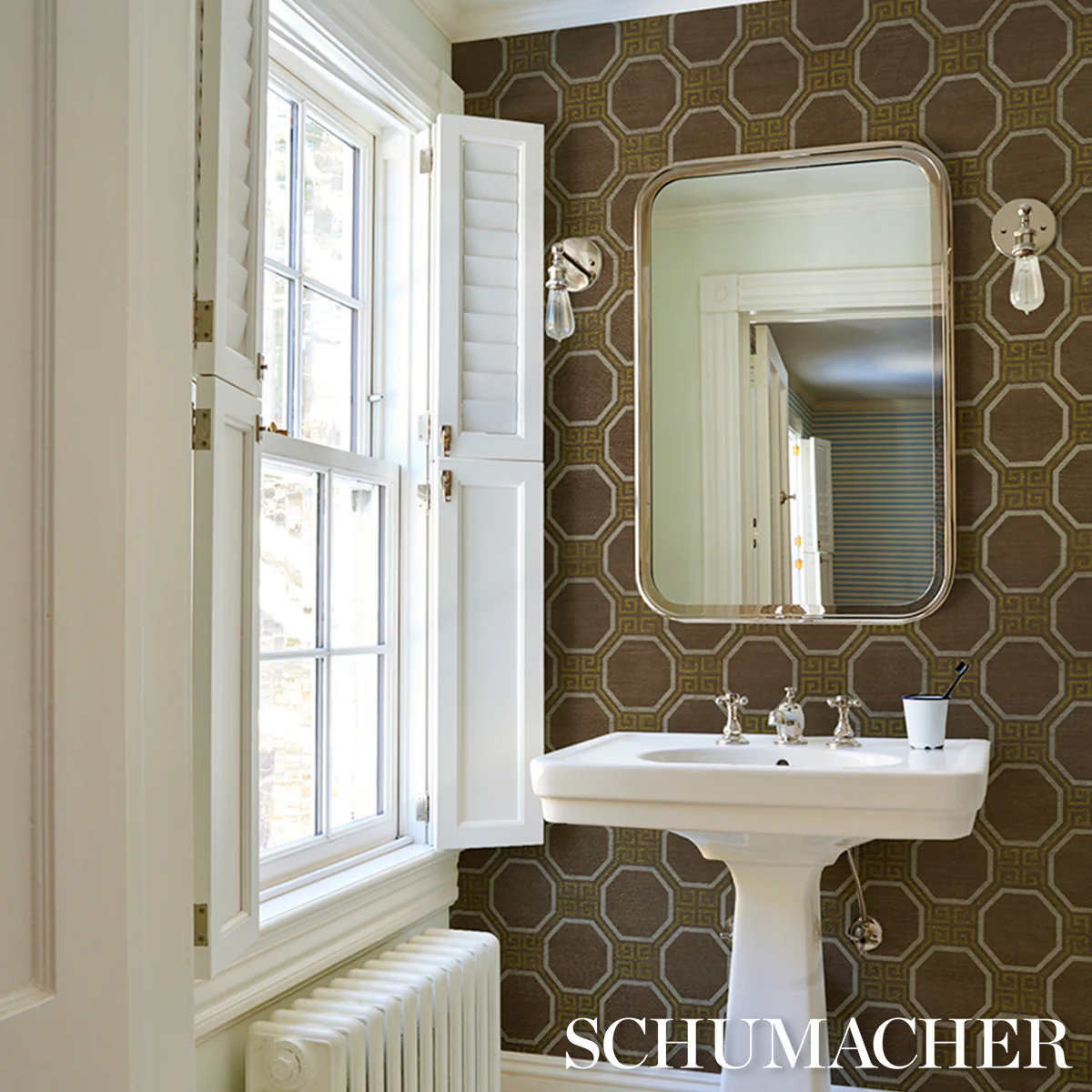 5008938 | Octavia Sisal, Sepia - Schumacher Wallpaper - Image 6