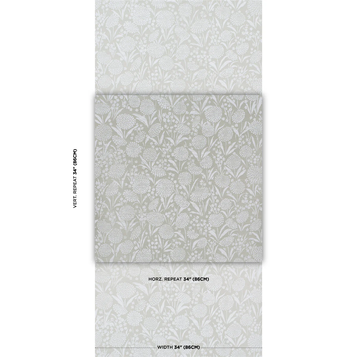 5009783 | Chrysanthemum Sisal, Seaglass - Schumacher Wallpaper - Image 2