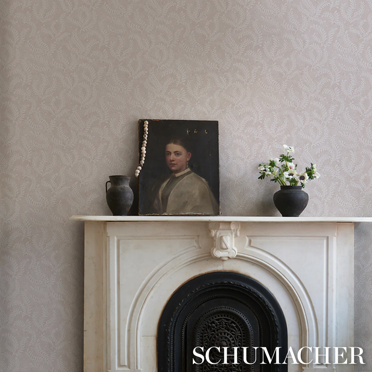 5010384 | Etched Fern, Blush - Schumacher Wallpaper - Image 5