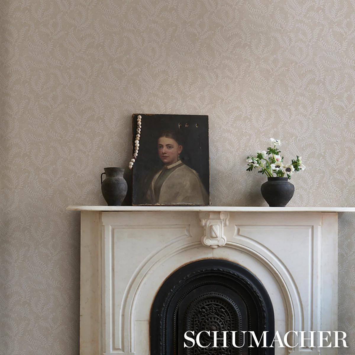 5010386 | Etched Fern, Ochre - Schumacher Wallpaper - Image 5