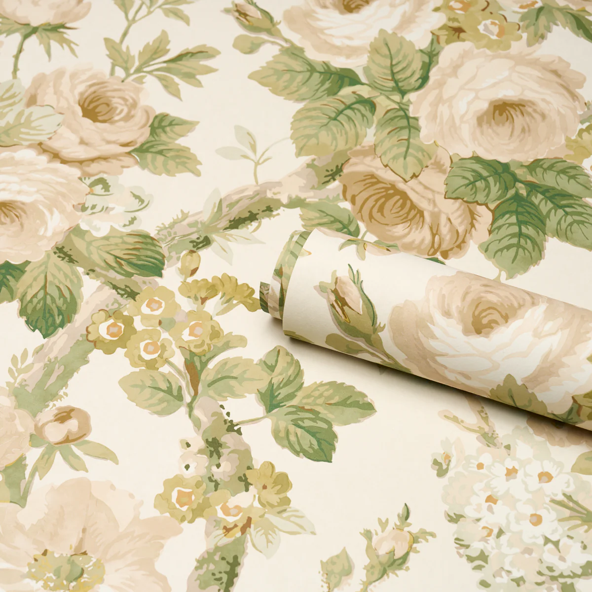 5010842 | Nancy Floral, Ivory - Schumacher Wallpaper - Image 5
