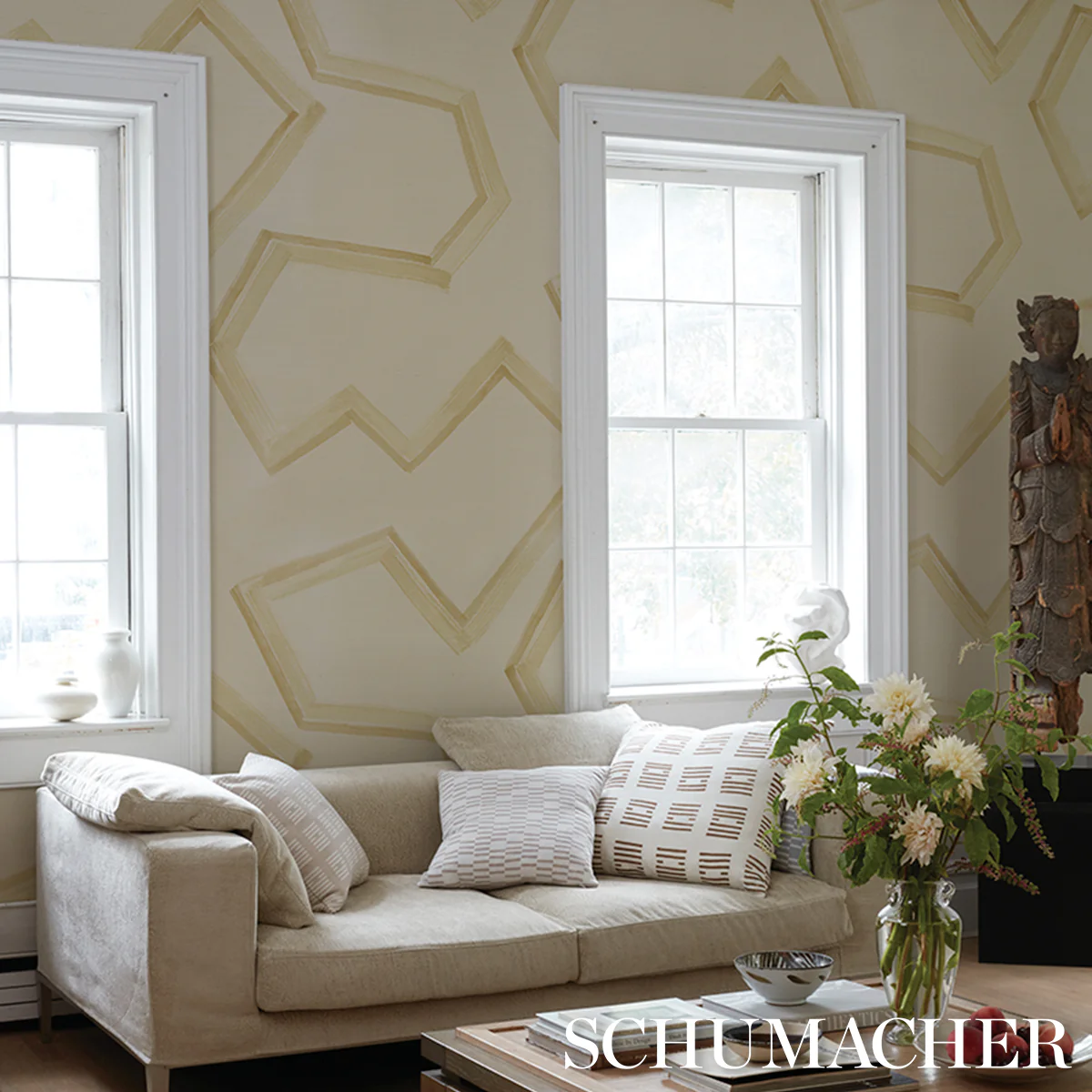 5013052 | Enzo Sisal, Straw - Schumacher Wallpaper - Image 5