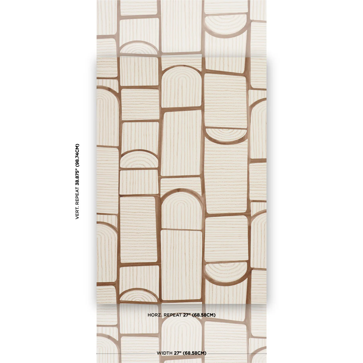 5013686 | Bloomsbury, Teak - Schumacher Wallpaper - Image 2