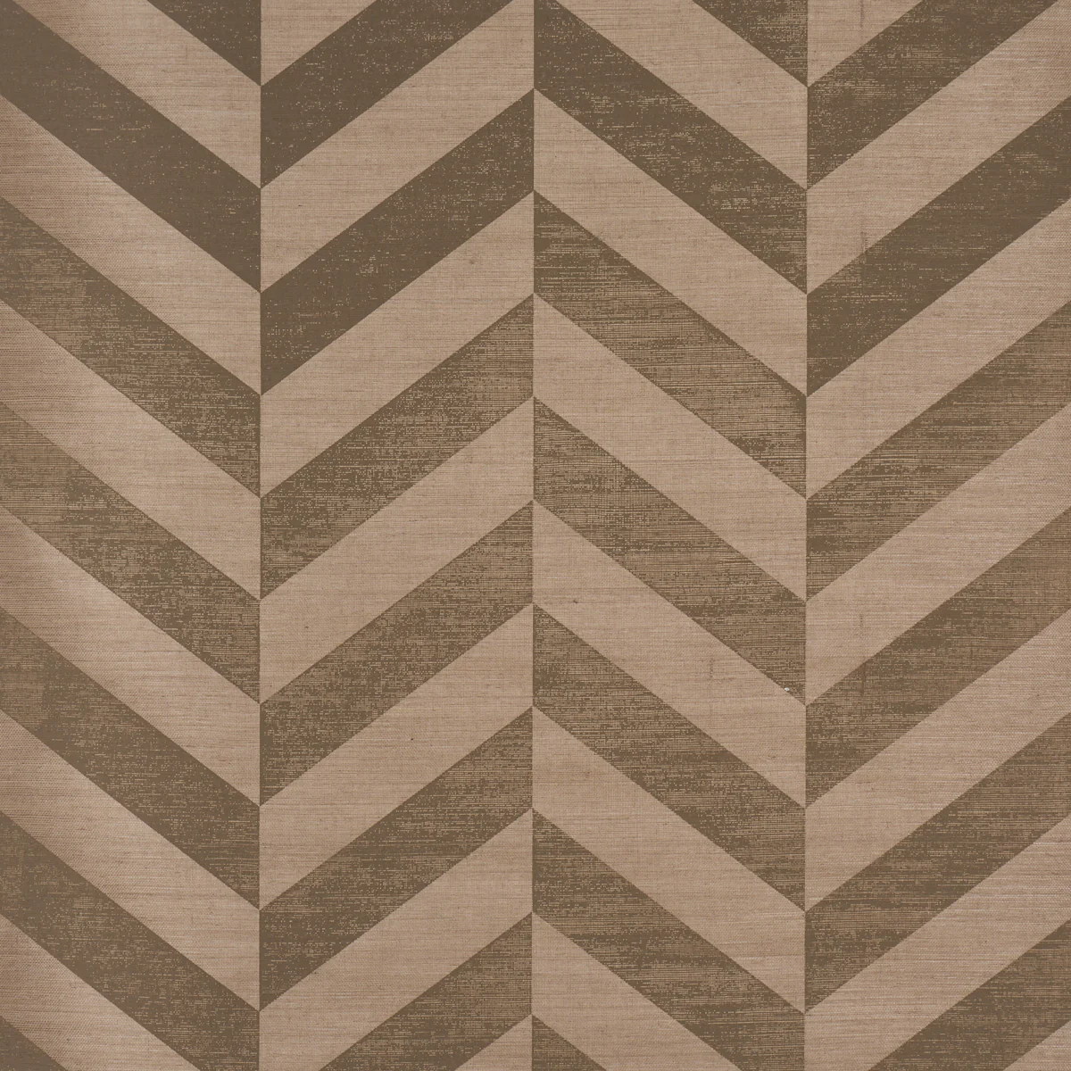 5016561 | Staggered Chevron Sisal, Brown - Schumacher Wallpaper