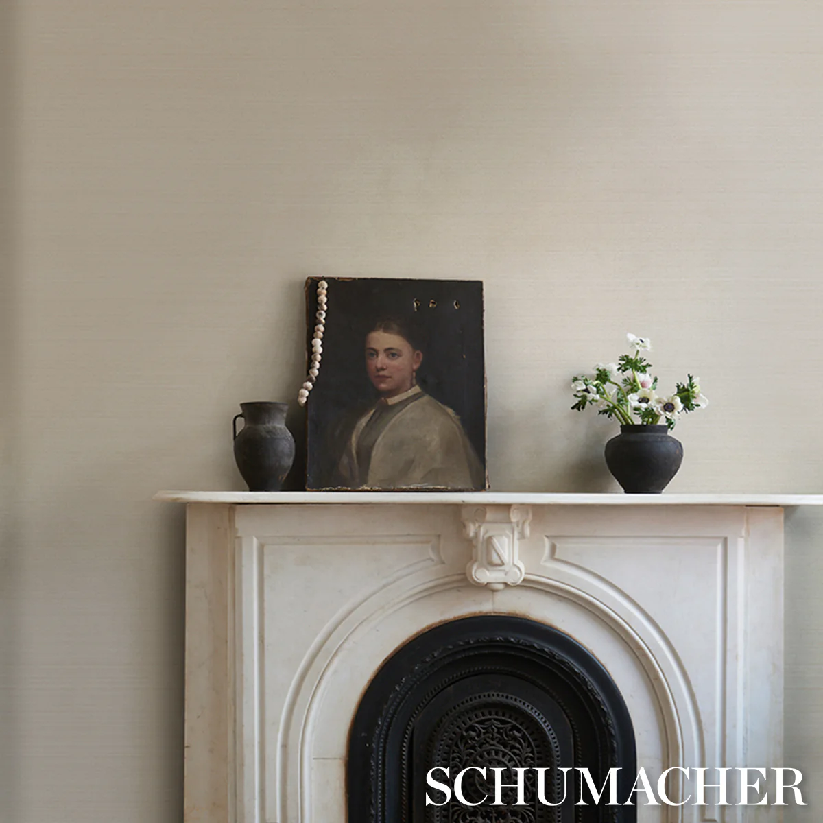 5016870 | Musa Abaca Wallcovering, Ivory - Schumacher Wallpaper - Image 4