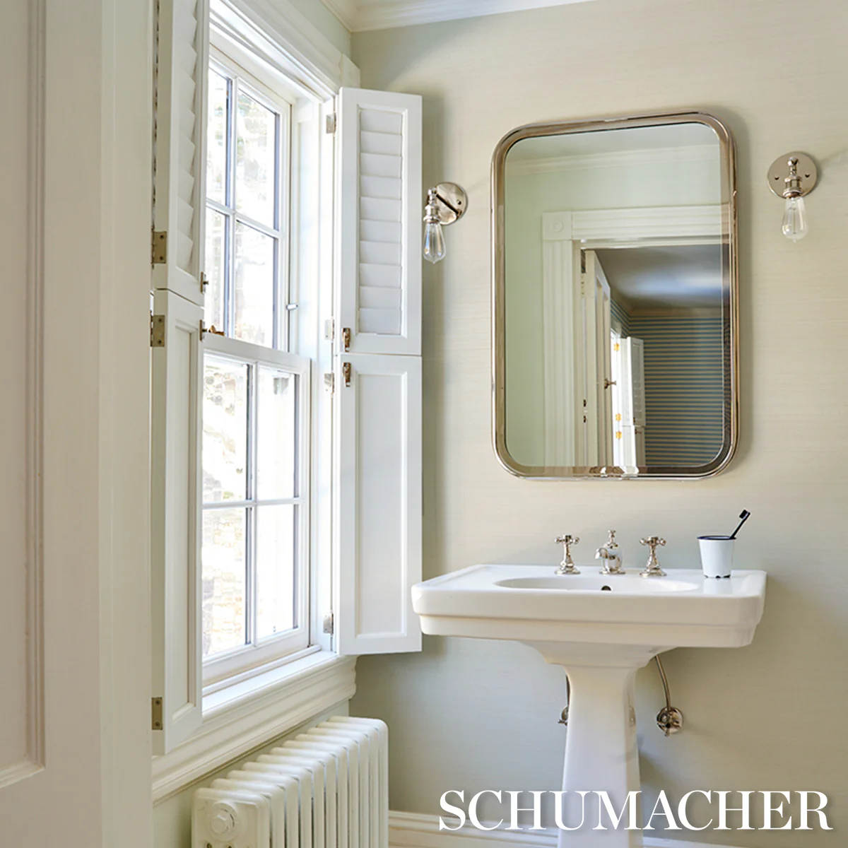 5016870 | Musa Abaca Wallcovering, Ivory - Schumacher Wallpaper - Image 6