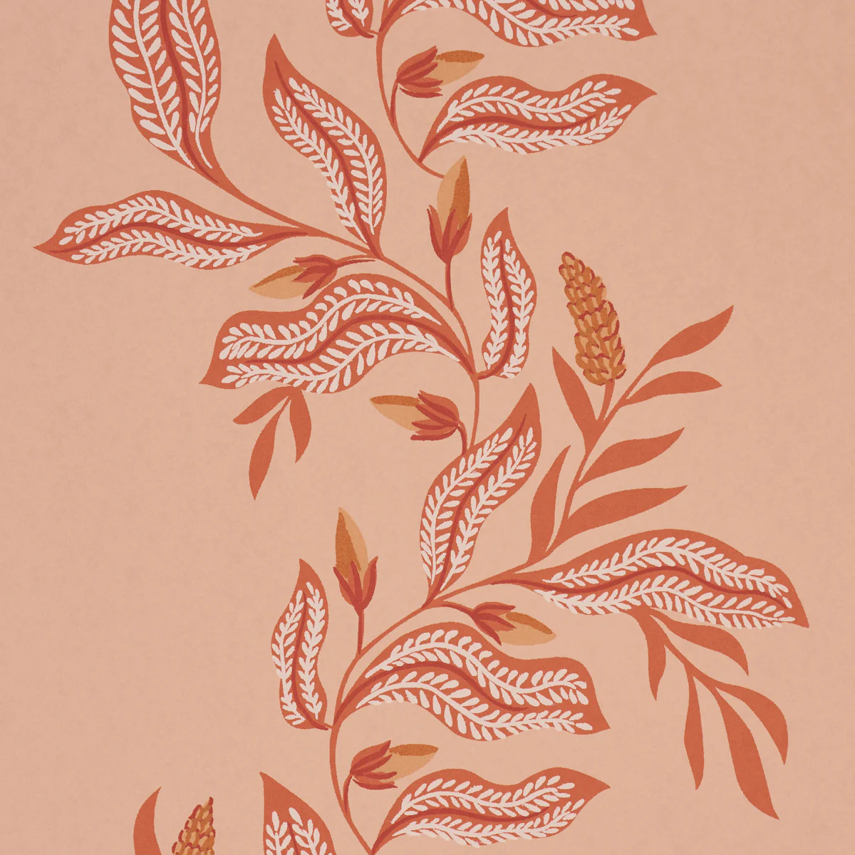 5016971 | Vagary Vines, Papaya - Schumacher Wallpaper - Image 3