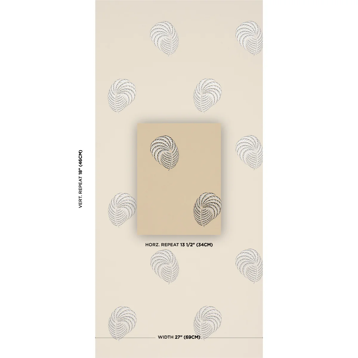 5017052 | Royal Plume, Tan - Schumacher Wallpaper - Image 2