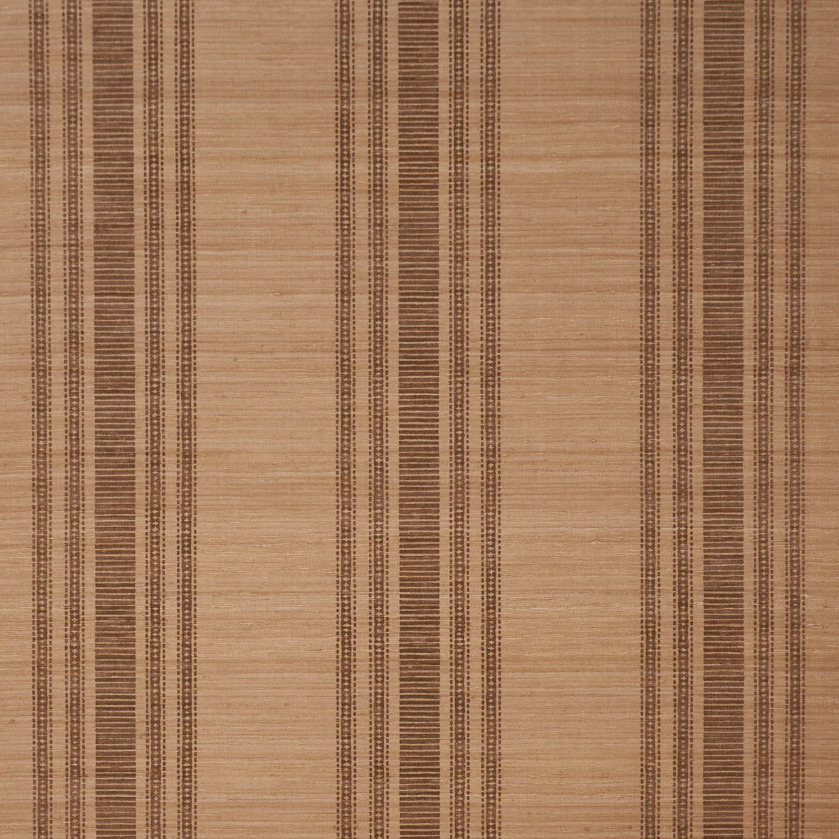 5017451 | Cassia Silk Stripe Wallcovering, Walnut - Schumacher Wallpaper