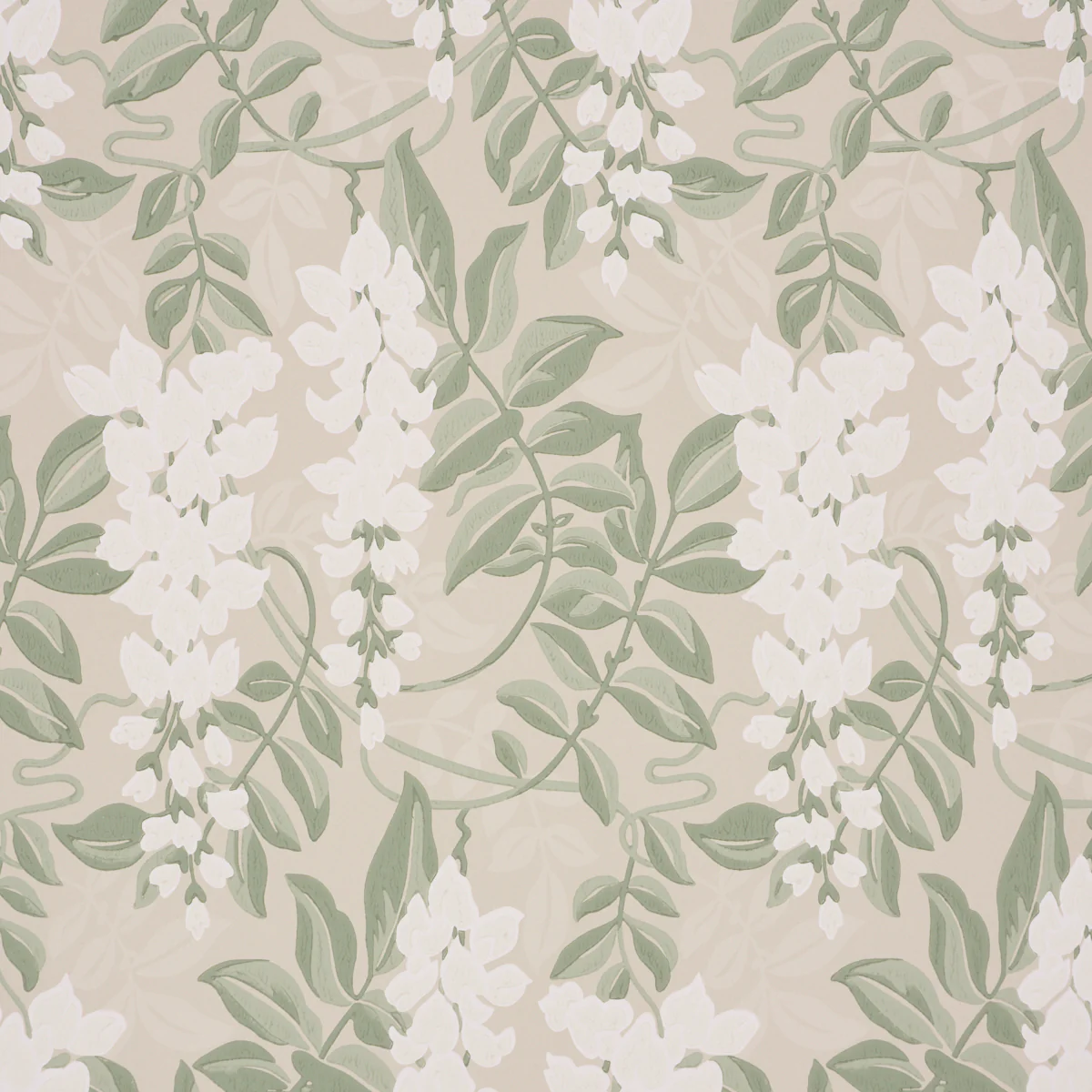 5017530 | Lucia Wisteria, Sage - Schumacher Wallpaper