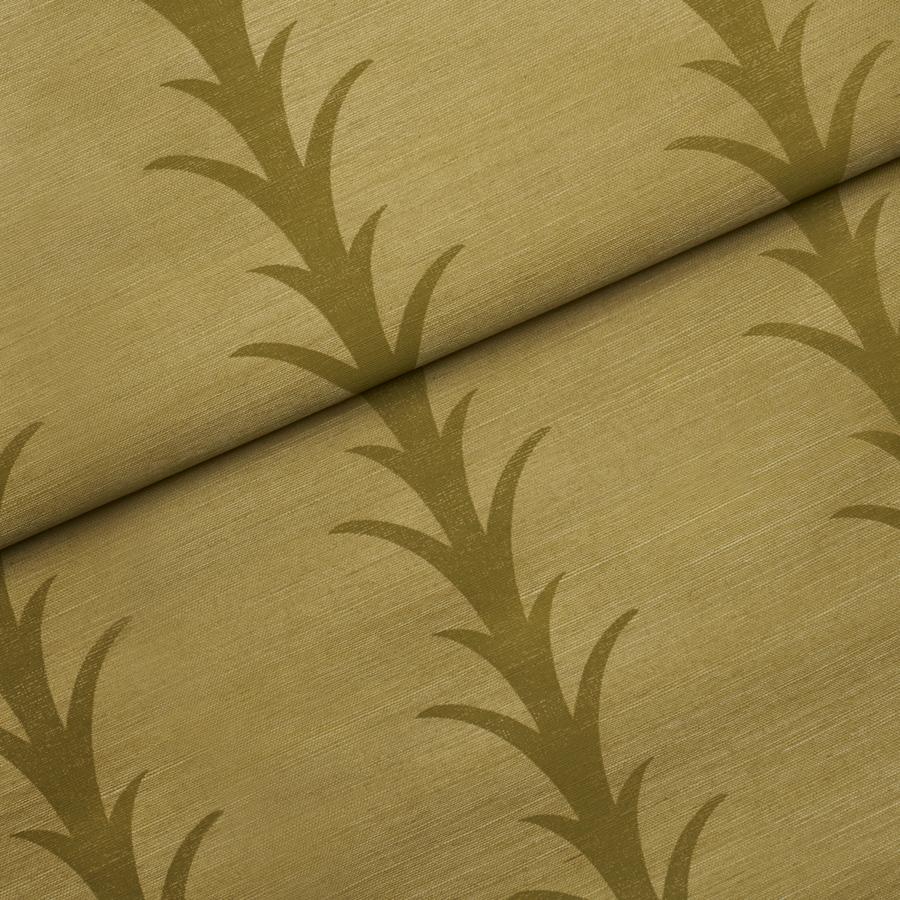 5017650 | Acanthus Stripe Sisal, Celery - Schumacher Wallpaper - Image 4