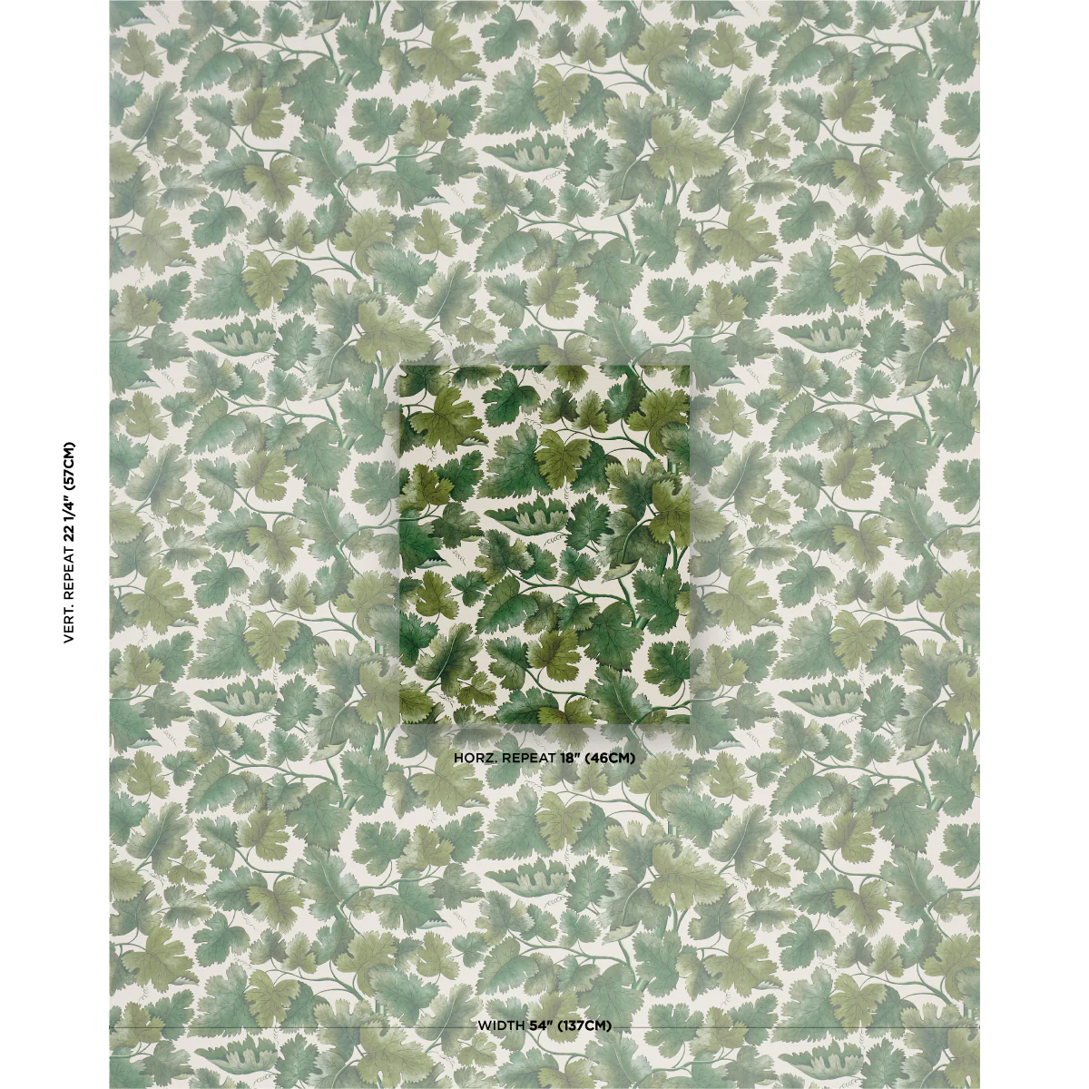 5017730 | Edinburgh Vine, Moss - Schumacher Wallpaper - Image 2