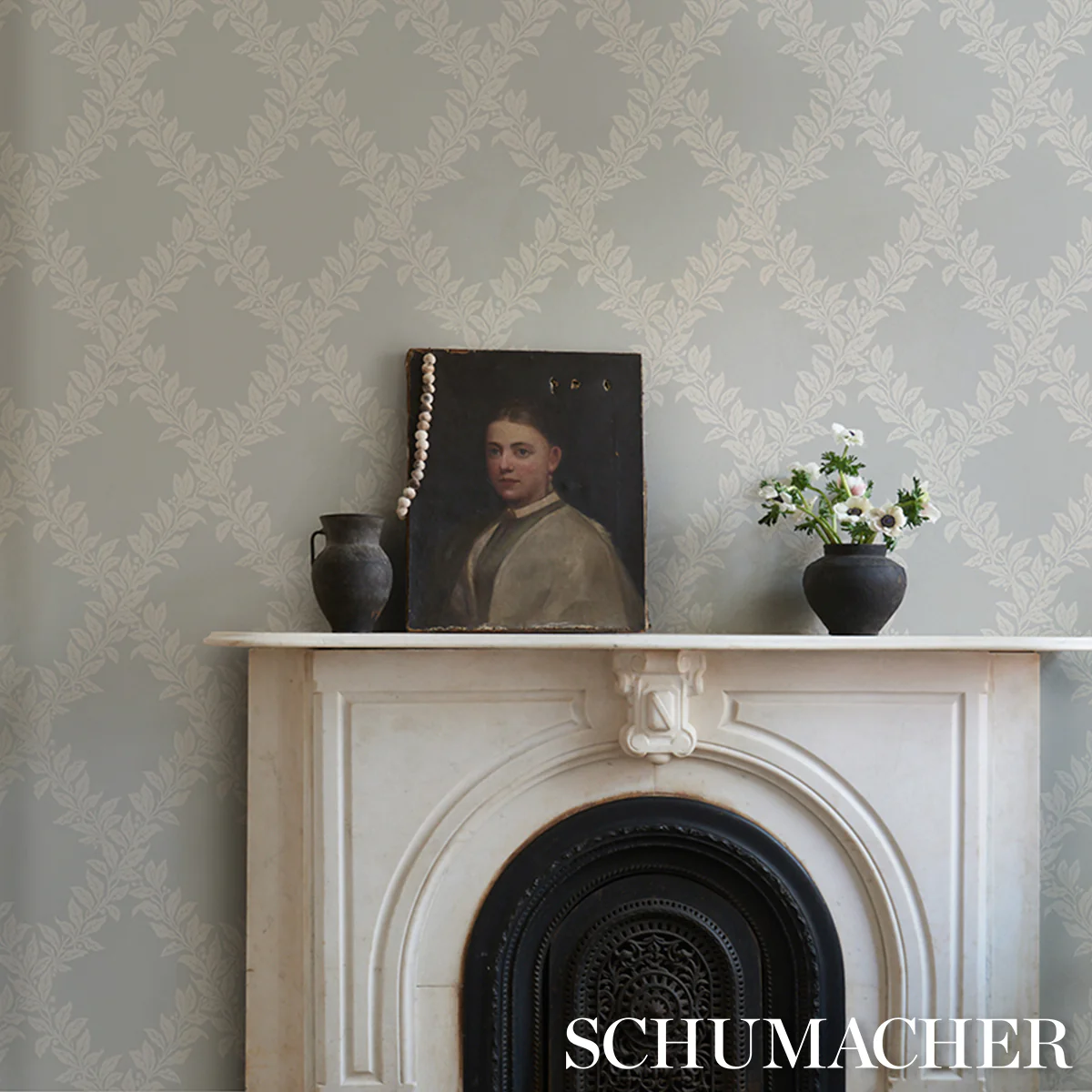 5017752 | Tyninghame Trellis, Sky - Schumacher Wallpaper - Image 5