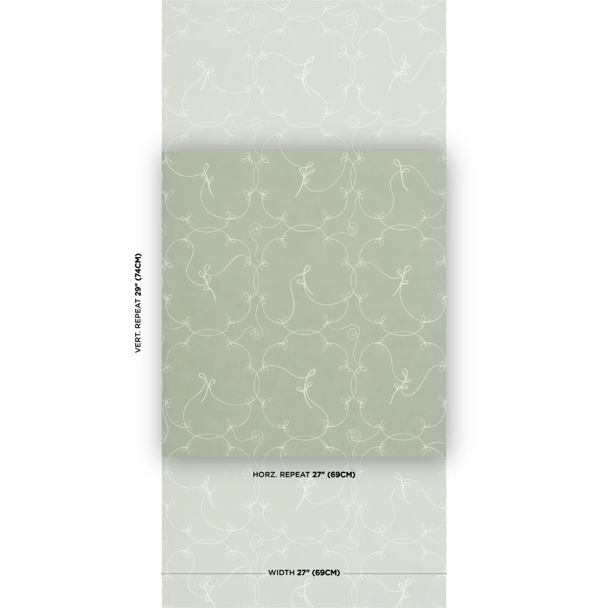 5017851 | Broderie, Cool Green - Schumacher Wallpaper - Image 2