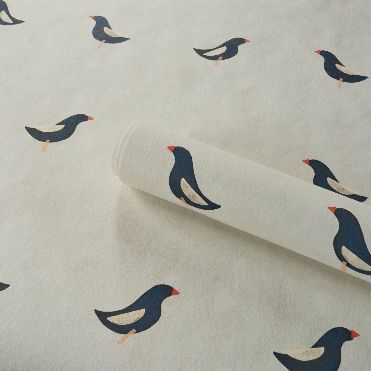 5017890 | Birds Print, Black On Natural - Schumacher Wallpaper - Image 4