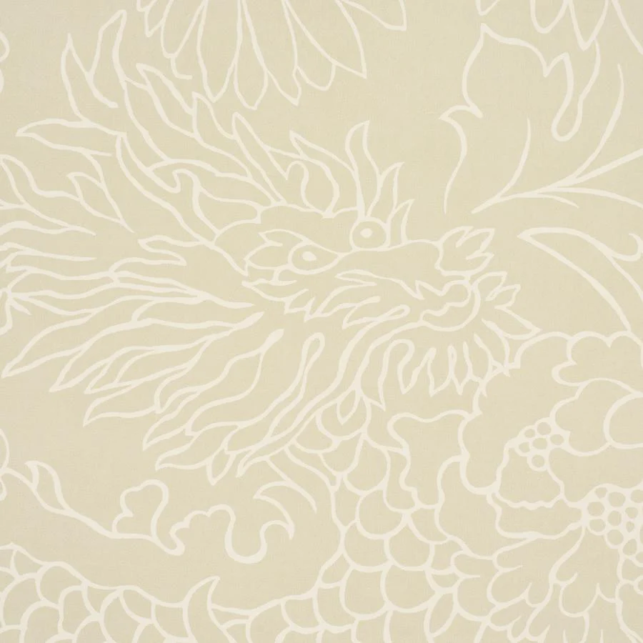 5017922 | Chiang Mai Dragon Silhouette, Mistral Sand - Schumacher Wallpaper - Image 3