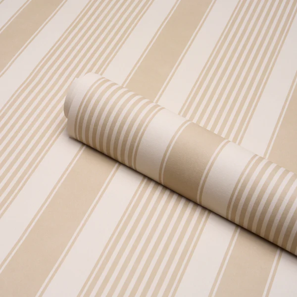 5018145 | Summerville Stripe, Birch - Schumacher Wallpaper - Image 4